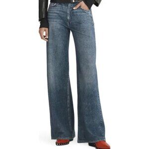 rag & bone Miramar Sofie High Waist Cotton Terry Sweatpant Jeans Kimbr Size 25